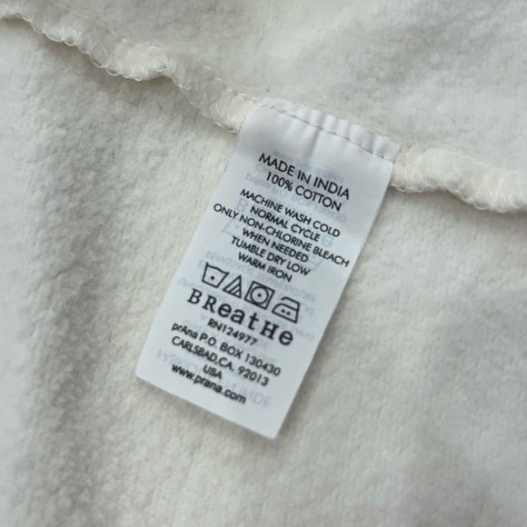 Prana Rowen Jacket – Ivory‎ & Brown | Women’s Size Large (Fits Like Medium) - Picture 11 of 15